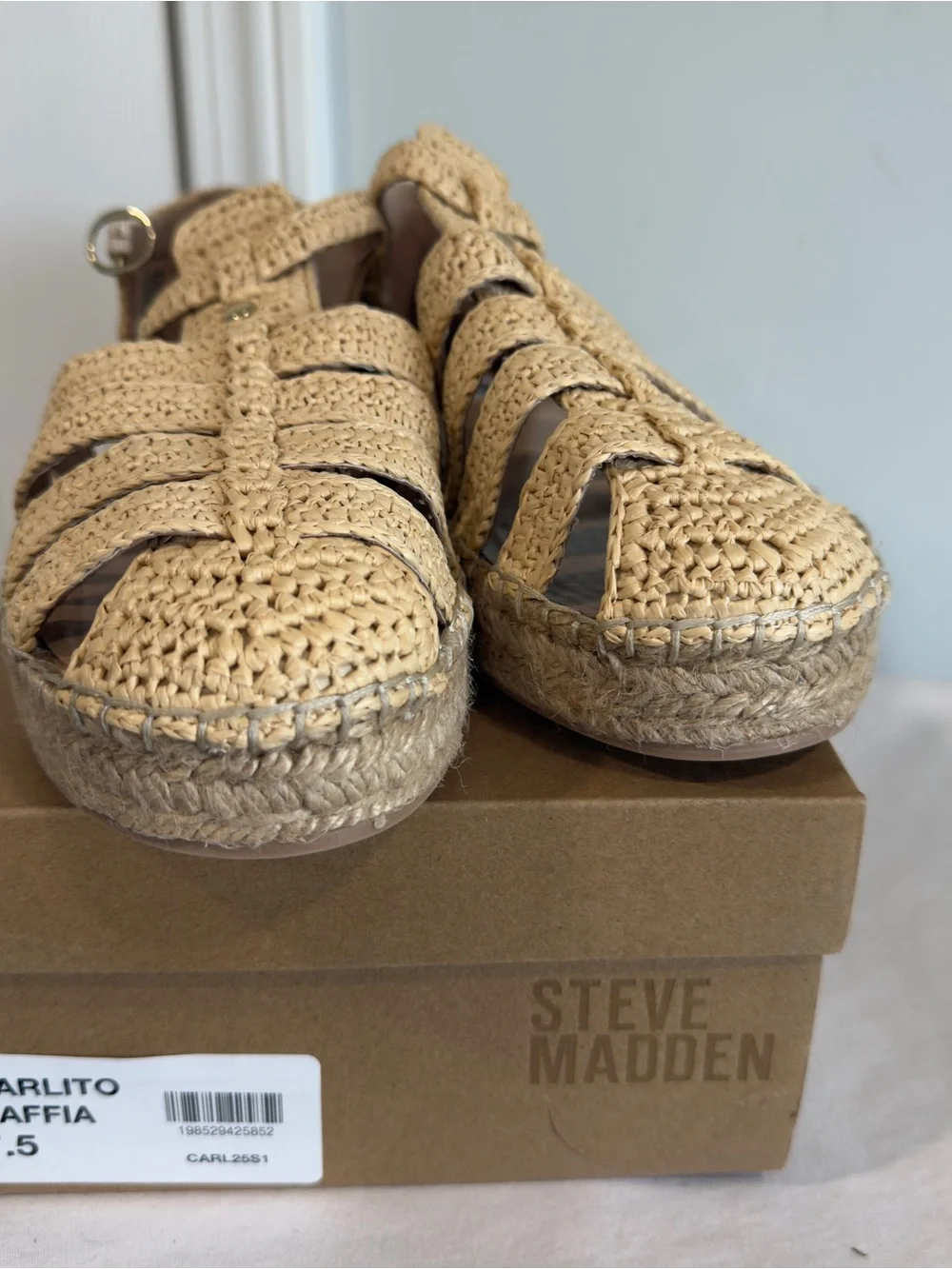 Steven Madden Fisherman Sandals in Natural Beige